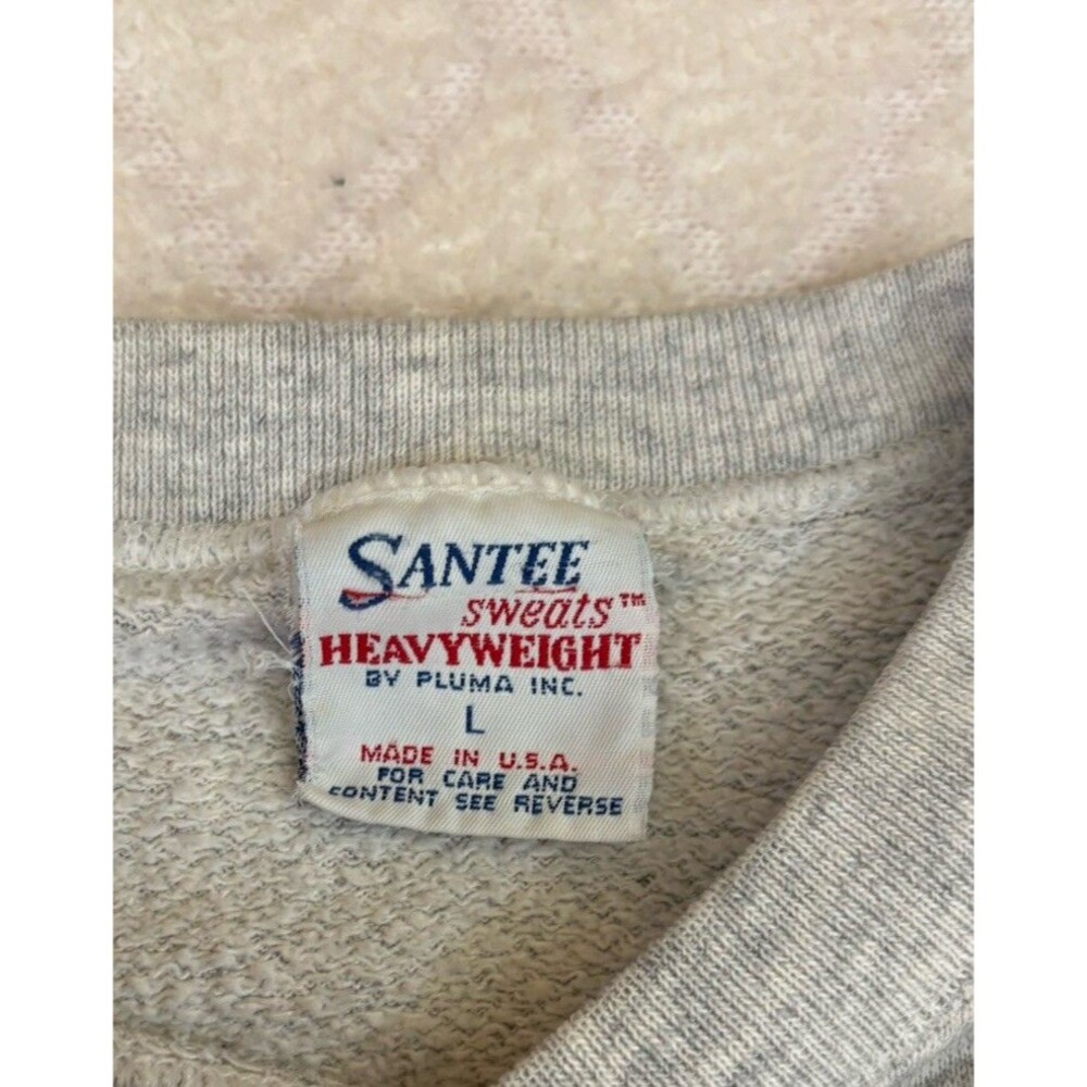 Vtg Santee Sweats 80s USA Made Hard Rock Cafe New York Embroidered Sweatshirt L - Picture 13 of 16
